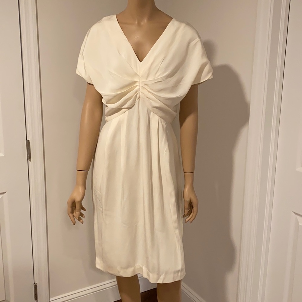Vintage Constance Saunders cream dress